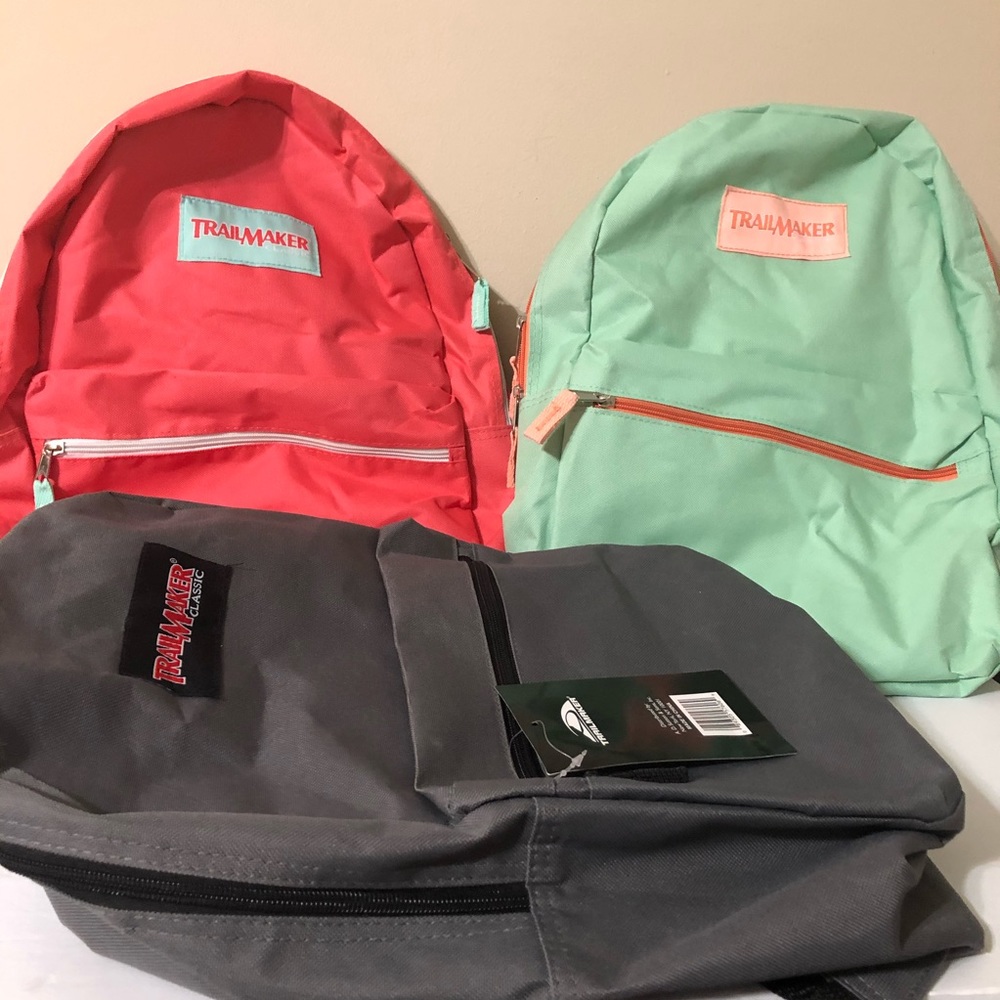 Trailmaker 16” School Book Bag New 3 For 1 Price